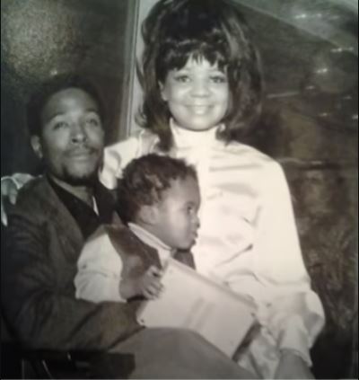 Anna Gordy Gaye with her ex-husband Marvin Gaye and their son Marvin Pentz Gaye III
